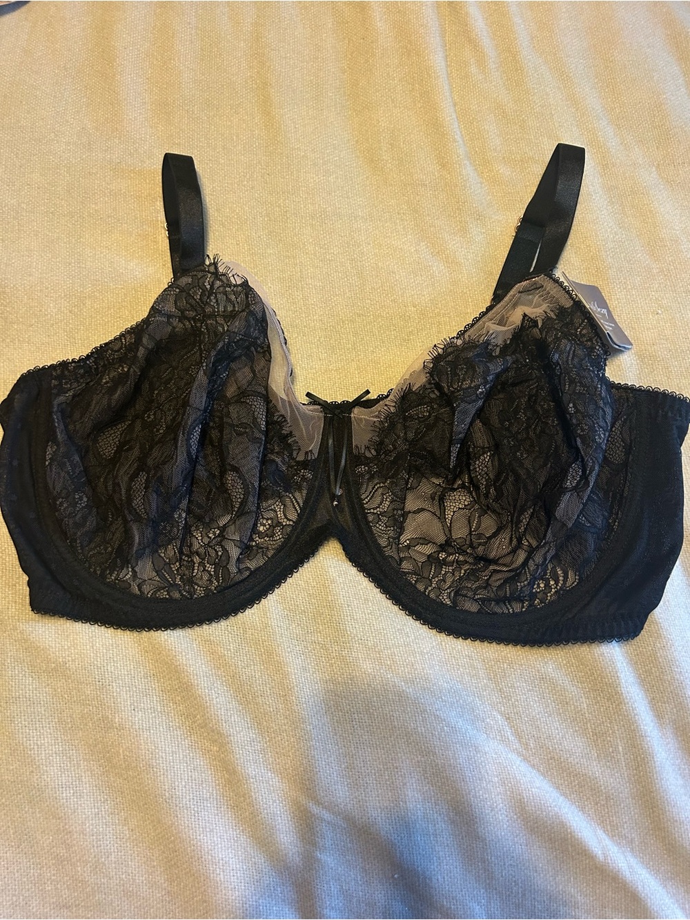 Smart & Sexy curvy lace and mesh bra 46DDD NWT